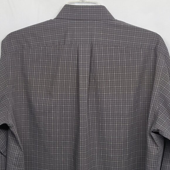 Vintage Stafford Mens Dress Shirt 17 32/33 Button Up Long Sleeve Wrinkle Free - Picture 9 of 14